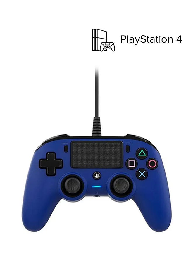 nacon - Wired Compact Controller For PlayStation 4 Blue - Image 1