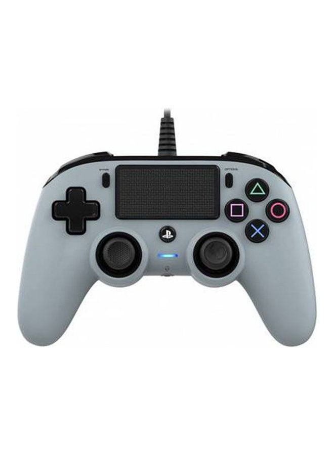 nacon Nacon Wired Compact Controller for PS4 (Grey) PlayStation official Licensed Product  - Image 1