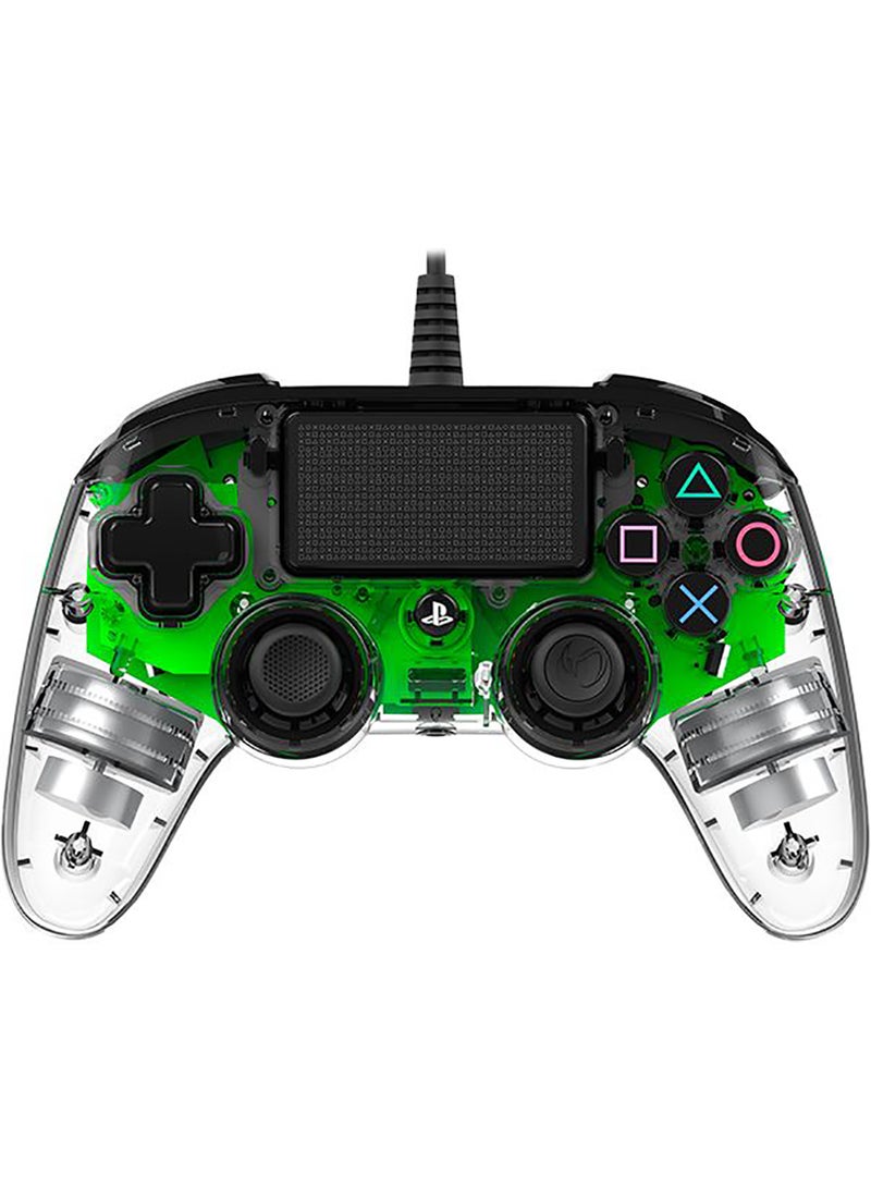 nacon Wired Compact Controller Ps4 - Clear Green