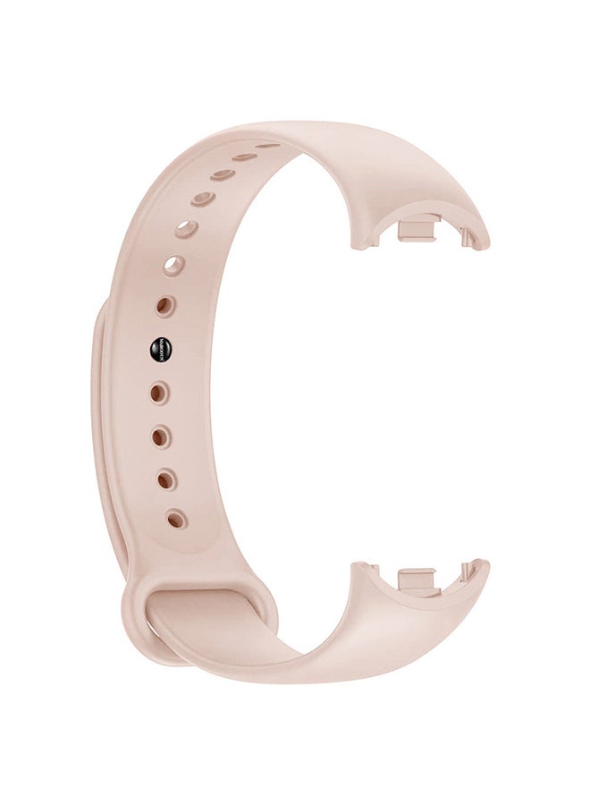 MARGOUN (for Mi Band 9) Strap Soft Silicone Replacement Sport Wristband for Xiaomi Mi Band 9 Watch Band Accessories for Women Men Pink  - Image 1