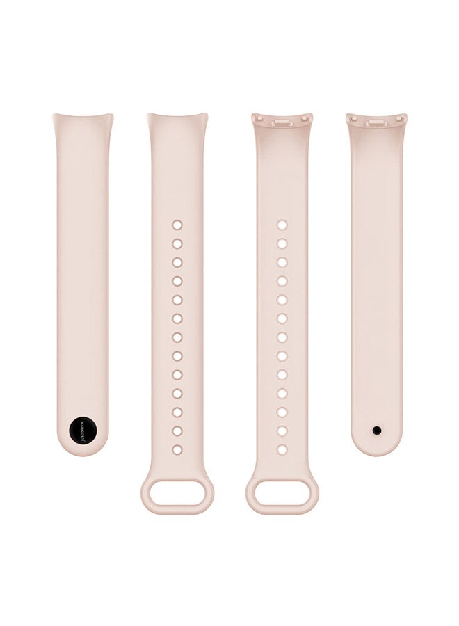 MARGOUN (for Mi Band 9) Strap Soft Silicone Replacement Sport Wristband for Xiaomi Mi Band 9 Watch Band Accessories for Women Men Pink  - Image 5