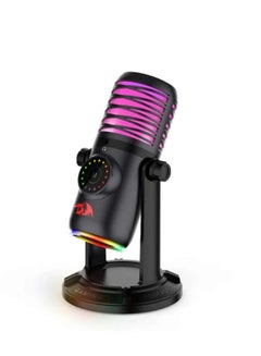 REDRAGON GM306 patented exquisite design microphone, custom color LED support circuit, advanced microphone unit, back side sound reduction, with USB-B to USB-A connectors cable,   The tripod is also good for gaming, podcasting, voice overs, and recording songs and music  - Image 4