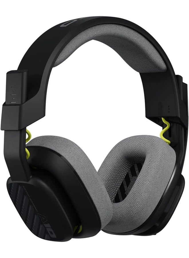 ASTRO - ASTRO A10 Gaming Headset Gen 2 Wired Headset - Over-ear gaming headphones with flip-to-mute microphone, 32 mm drivers, compatible with PlayStation, PC - Black - Image 1