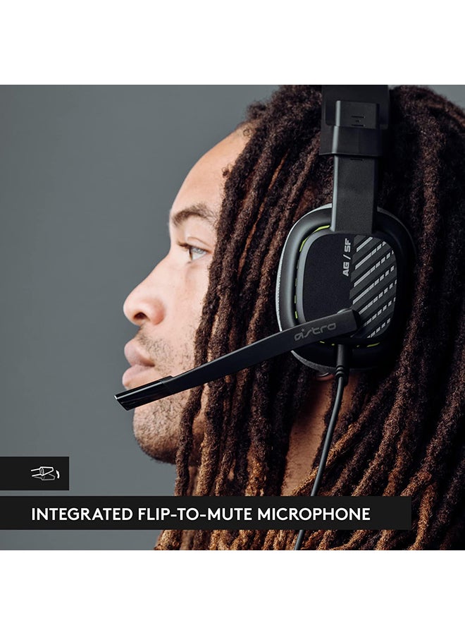 ASTRO - ASTRO A10 Gaming Headset Gen 2 Wired Headset - Over-ear gaming headphones with flip-to-mute microphone, 32 mm drivers, compatible with PlayStation, PC - Black - Image 1