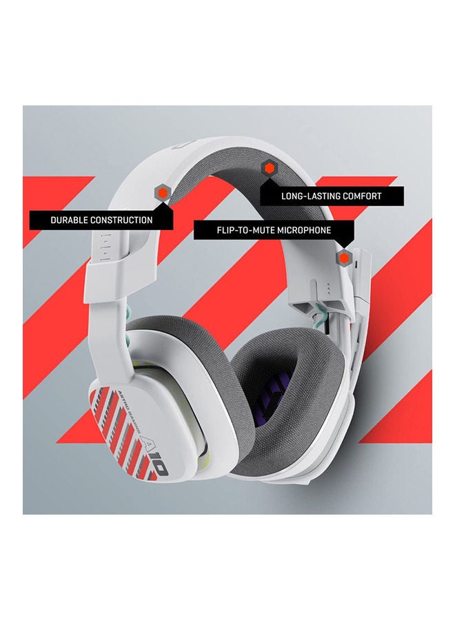 ASTRO A10 Gen 2 White Gaming Wired Headset - PS5 - Image 2