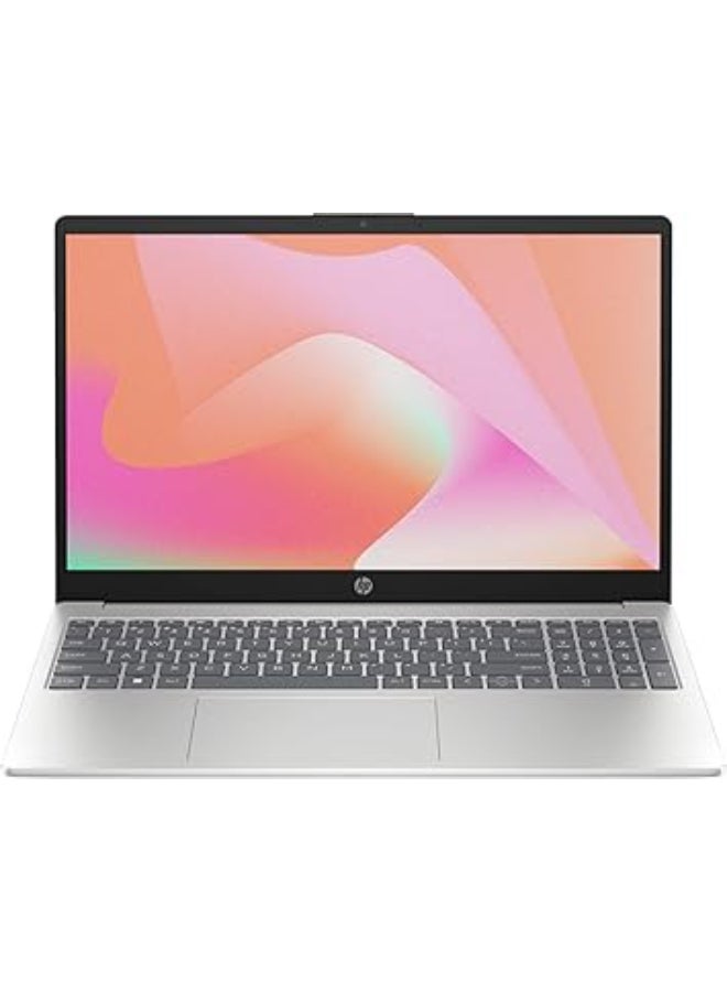 HP - 15-fd0371nia Laptop With 15.6-Inch Display, Intel Core i3-1315U Processor/16GB RAM/512GB SSD/Intel Iris XE Graphics/Windows 11 English Silver - Image 1