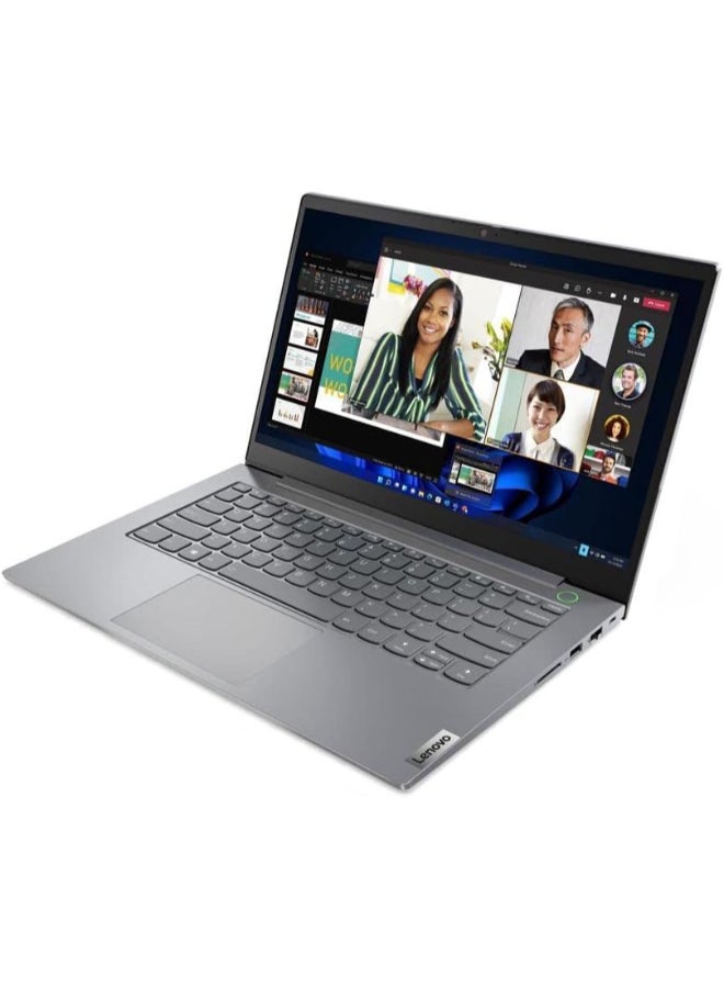 Lenovo - ThinkBook 14 G6 (Upgraded Version) Laptop With 14-Inch Display, Intel Core i7-13700H Processor/16GB RAM/512GB SSD/Intel Iris XE Graphics/Windows 11 Pro With FREE Bluetooth Headset English Grey - Image 1