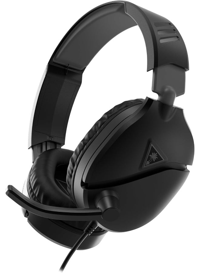 TURTLE BEACH Recon 70 Multiplatform Gaming Headset for PC, PS5, PS4, Xbox Series X|S, Xbox One, Nintendo Switch & Mobile w/ 3.5mm Wired Connection - Flip-to-Mute Mic, 40mm Speakers, Lightweight-Black - Image 1