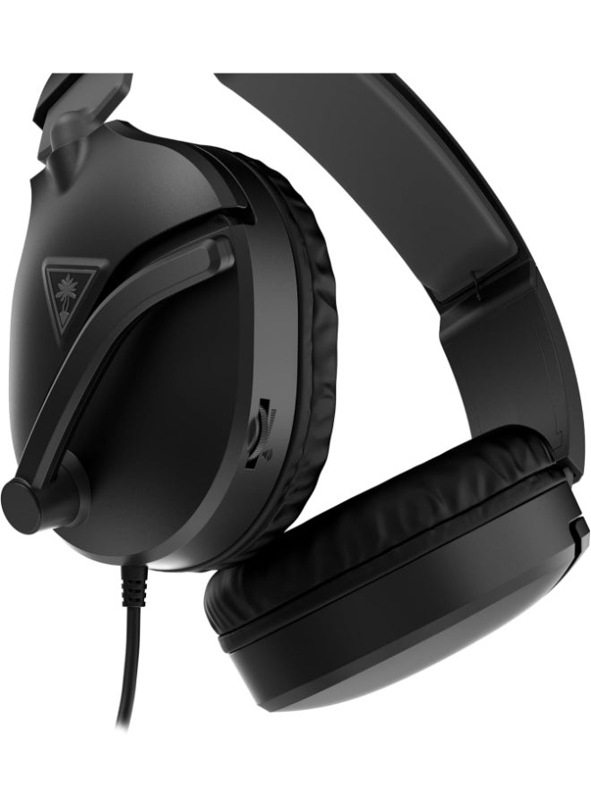 TURTLE BEACH Recon 70 Multiplatform Gaming Headset for PC, PS5, PS4, Xbox Series X|S, Xbox One, Nintendo Switch & Mobile w/ 3.5mm Wired Connection - Flip-to-Mute Mic, 40mm Speakers, Lightweight-Black - Image 5