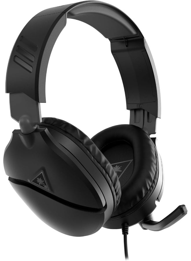 TURTLE BEACH Recon 70 Multiplatform Gaming Headset for PC, PS5, PS4, Xbox Series X|S, Xbox One, Nintendo Switch & Mobile w/ 3.5mm Wired Connection - Flip-to-Mute Mic, 40mm Speakers, Lightweight-Black - Image 3