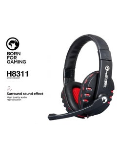 مارفو H8311 Wired 3.5mm Stereo Sound Headphone Computer Gaming Headphone with Adjustable Microphone Boom & Powerful Bass Sounds  - Image 4