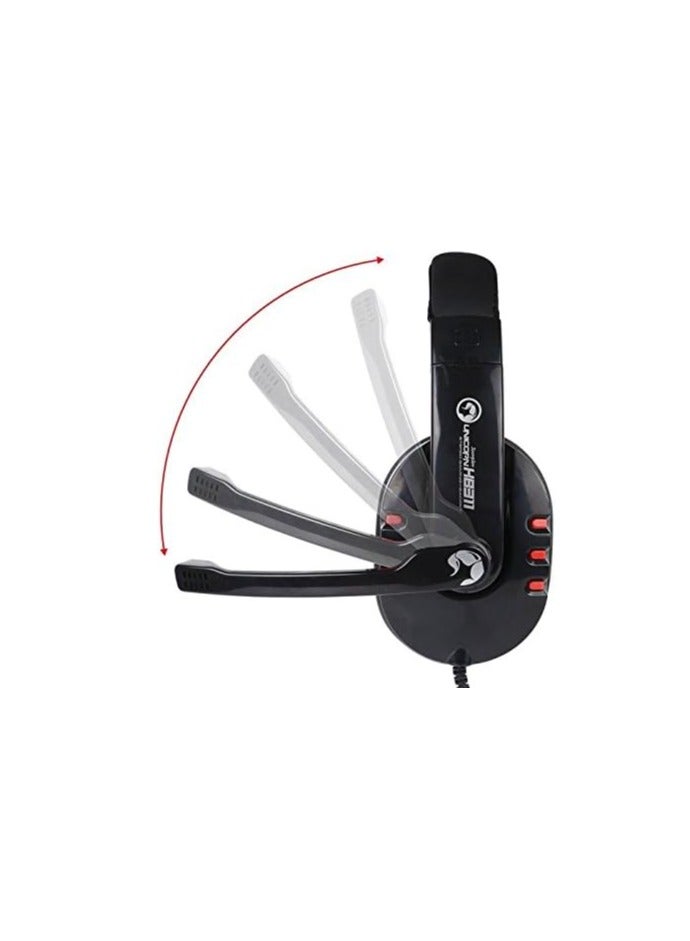 H8311 Wired 3.5mm Stereo Sound Headphone Computer Gaming Headphone with Adjustable Microphone Boom & Powerful Bass Sounds - pnsku/N70113625V/45/_/1727074184/6464a240-5fb1-46bf-8562-86d07ed2b10c