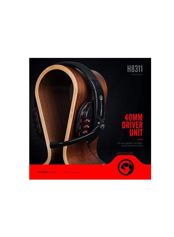 H8311 Wired 3.5mm Stereo Sound Headphone Computer Gaming Headphone with Adjustable Microphone Boom & Powerful Bass Sounds - pnsku/N70113625V/45/_/1727074187/318ff6f5-0114-4dd7-83c9-d678f252dca9