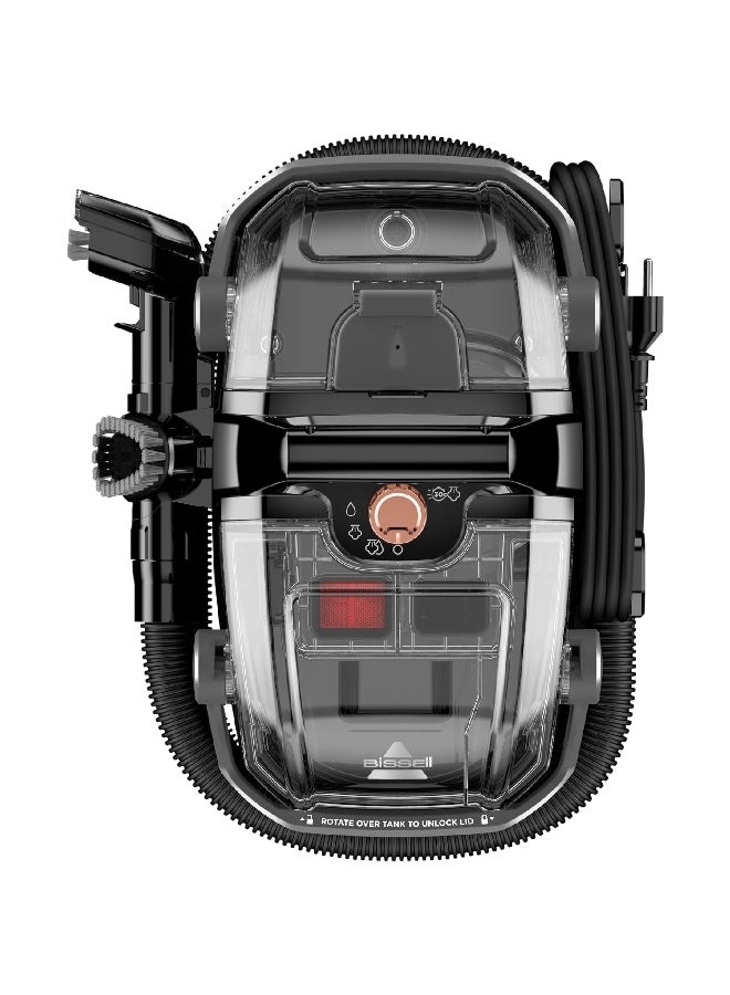 Bissell 750W Spotclean Hydrosteam Portable Deep Vacuum Cleaner Black 40.5 x 42.8 x 31.3 cm 3700E 750 W 3700E Black  - Image 3