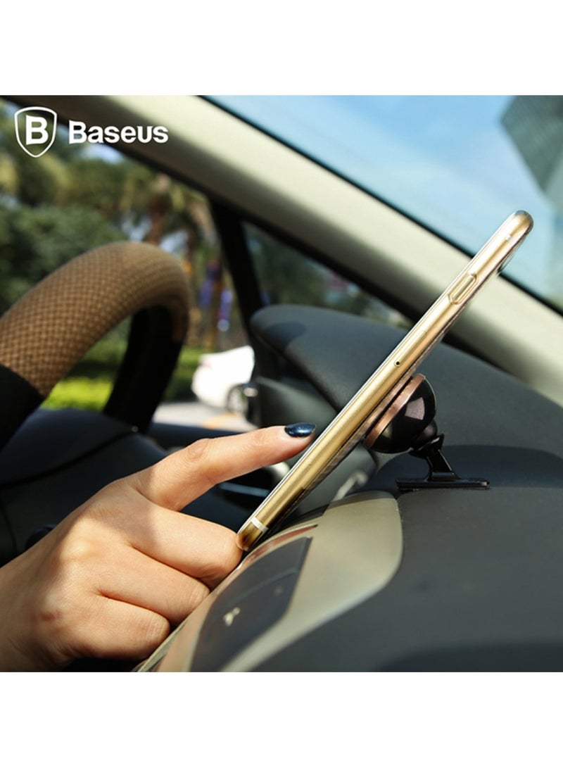 Baseus 360 Degree Rotating Magnetic Car Phone Holder Black / Gold Rose - Image 3