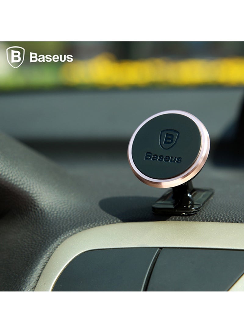 Baseus 360 Degree Rotating Magnetic Car Phone Holder Black / Gold Rose - Image 2