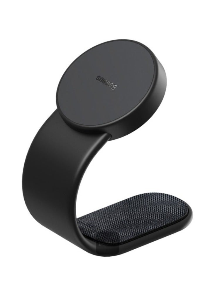 Baseus - C02 Magsafe Car Mount, Magnetic Phone Holder For Car, Magsafe Car Dash Mount Compatible With iPhone 14/13/12 Series, Bendable Memory Titanium Alloy For All Dashboard - Black - Image 1
