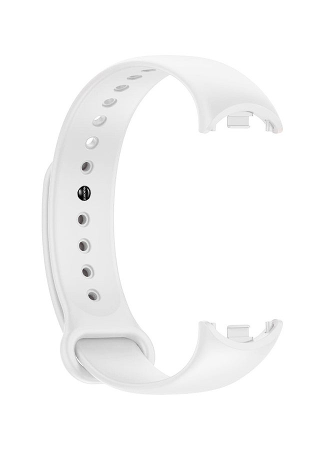 MARGOUN (for Mi Band 9) Strap Soft Silicone Replacement Sport Wristband for Xiaomi Mi Band 9 Watch Band Accessories for Women Men White - Image 1