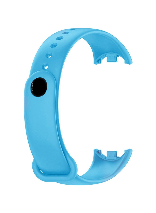 MARGOUN (for Mi Band 9) Strap Soft Silicone Replacement Sport Wristband for Xiaomi Mi Band 9 Watch Band Accessories for Women Men Light Blue - Image 2