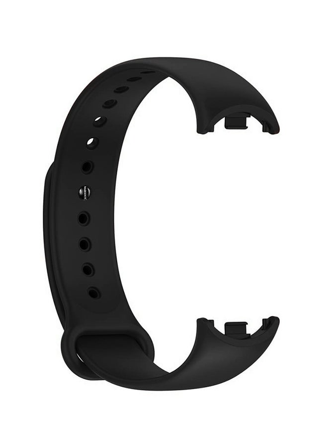MARGOUN (for Mi Band 9) Strap Soft Silicone Replacement Sport Wristband for Xiaomi Mi Band 9 Watch Band Accessories for Women Men Black  - Image 1