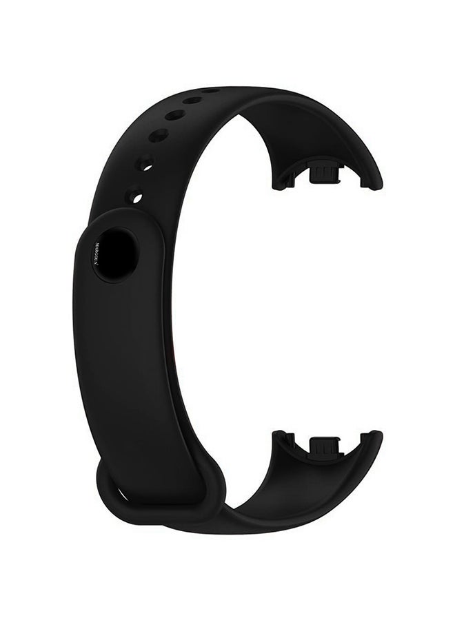 MARGOUN (for Mi Band 9) Strap Soft Silicone Replacement Sport Wristband for Xiaomi Mi Band 9 Watch Band Accessories for Women Men Black  - Image 2