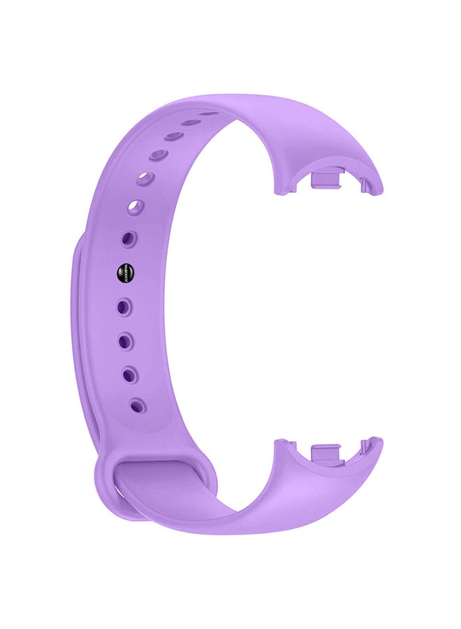 MARGOUN (for Mi Band 9) Strap Soft Silicone Replacement Sport Wristband for Xiaomi Mi Band 9 Watch Band Accessories for Women Men Purple - Image 1