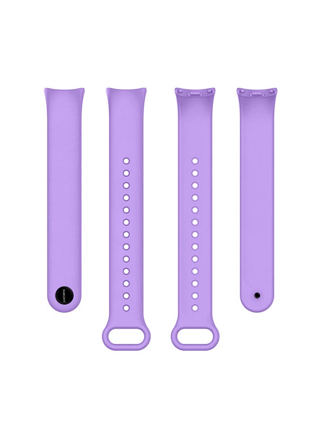 MARGOUN (for Mi Band 9) Strap Soft Silicone Replacement Sport Wristband for Xiaomi Mi Band 9 Watch Band Accessories for Women Men Purple - Image 3