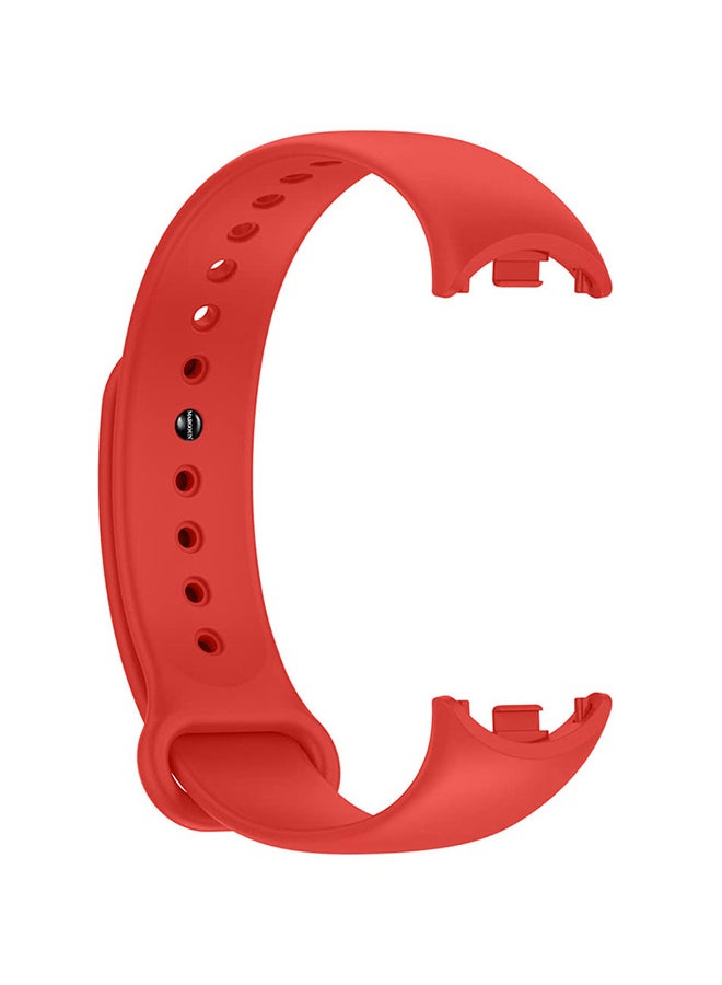 MARGOUN (for Mi Band 9) Strap Soft Silicone Replacement Sport Wristband for Xiaomi Mi Band 9 Watch Band Accessories for Women Men Red - Image 1