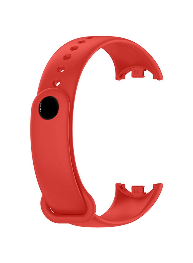 MARGOUN (for Mi Band 9) Strap Soft Silicone Replacement Sport Wristband for Xiaomi Mi Band 9 Watch Band Accessories for Women Men Red - Image 2