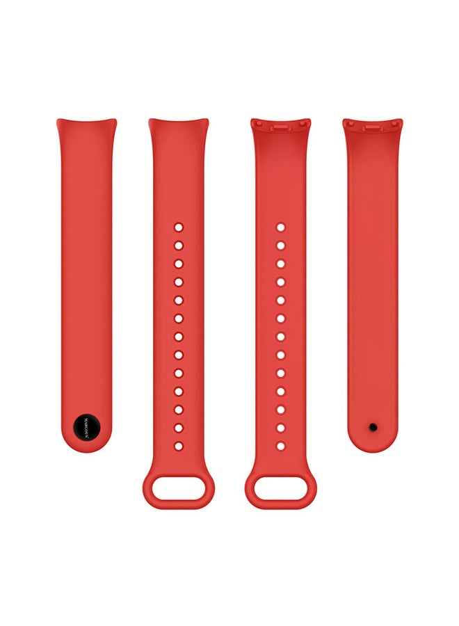 MARGOUN (for Mi Band 9) Strap Soft Silicone Replacement Sport Wristband for Xiaomi Mi Band 9 Watch Band Accessories for Women Men Red - Image 3