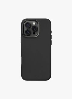 Uniq Series Lyden Vegan Leather Protective Leatherette Case with Aluminum Camera Bezel MagClick-Charging compatible with iPhone 16 Pro - Black  - Image 2