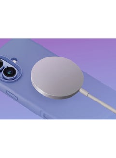 Uniq Series Line Hue Liquid Silicone Case With Dual-Layer Hybrid Protection Interchangeable Bezels Made with Strong Magnets compatible with iPhone 16 Pro - Grey  - Image 5
