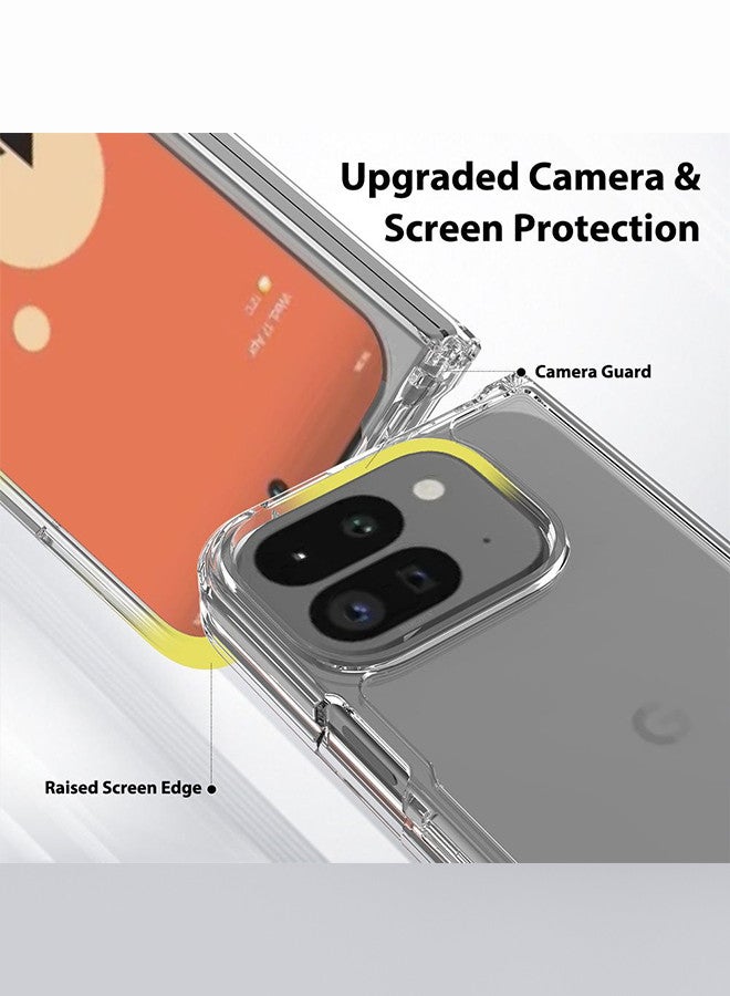 MARGOUN (for Google Pixel 9 Pro Fold 2024/Pixel Fold 2 2024) 3 Pack, Case and 2 Screen Protectors Lightweight Soft Clear Shock Resistant Anti-Yellowing Anti-Fingerprint Cover Clear  - Image 3