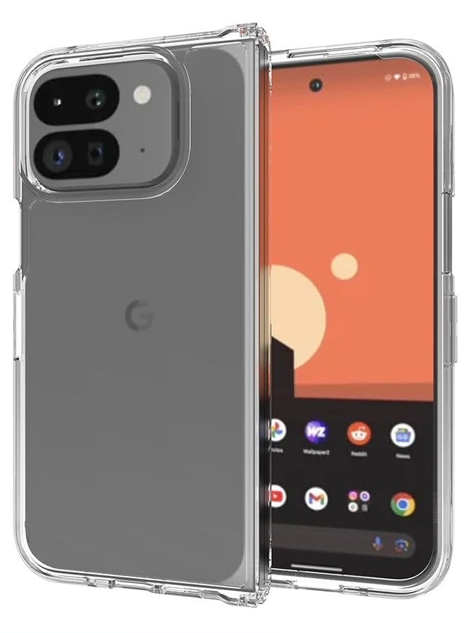 MARGOUN (for Google Pixel 9 Pro Fold 2024/Pixel Fold 2 2024) Case Lightweight Soft Clear Shock Resistant Anti-Yellowing Anti-Fingerprint Cover Clear  - Image 1