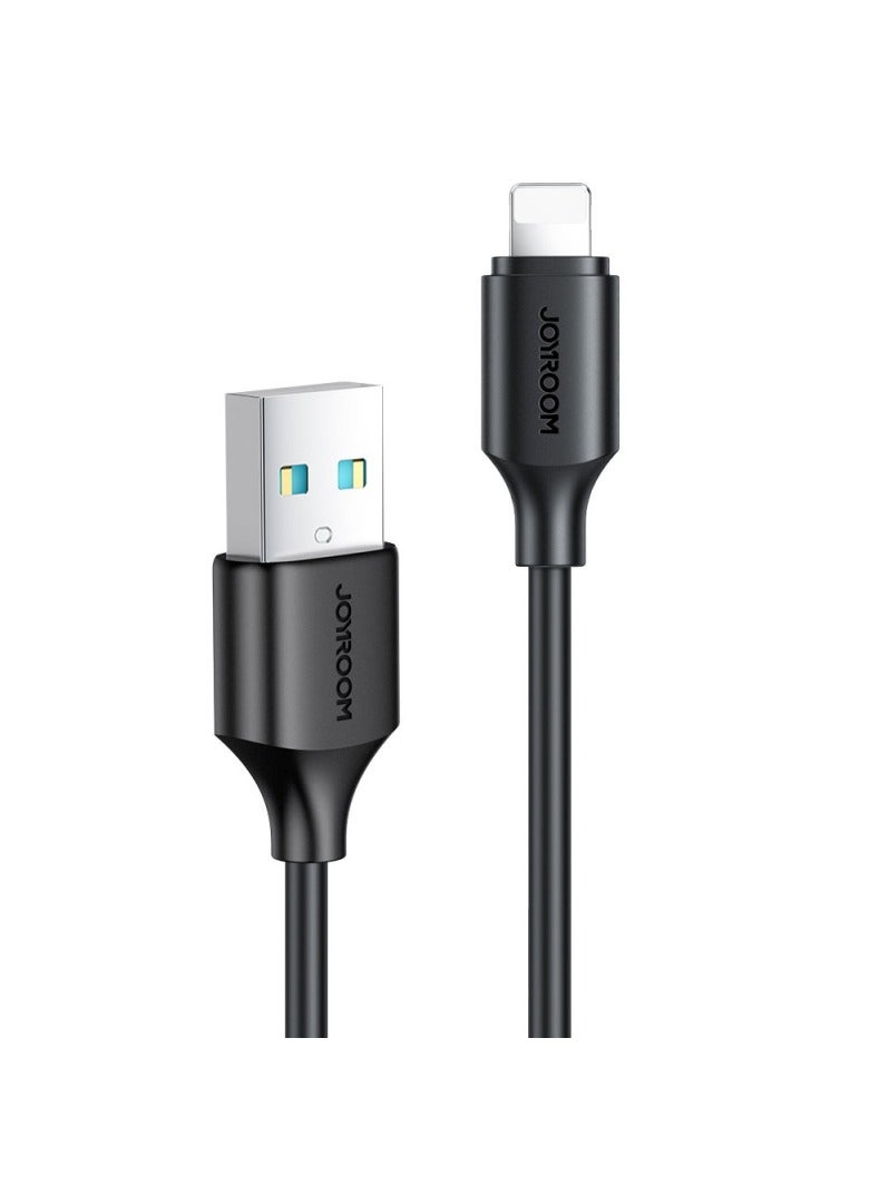 JOYROOM Joyroom USB Charging / Data Cable - Lightning 2.4A 0.25m Black (S-UL012A9) Black 