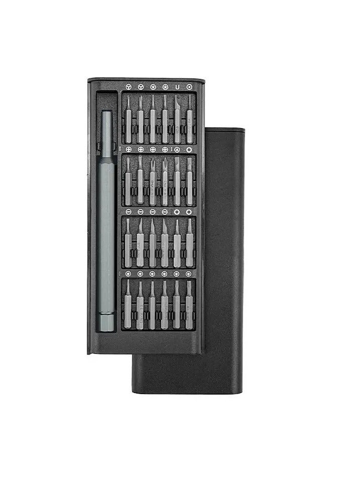 Home Care 24 In 1 Mini Screwdriver Magnetic Driver Bits Set - Grey