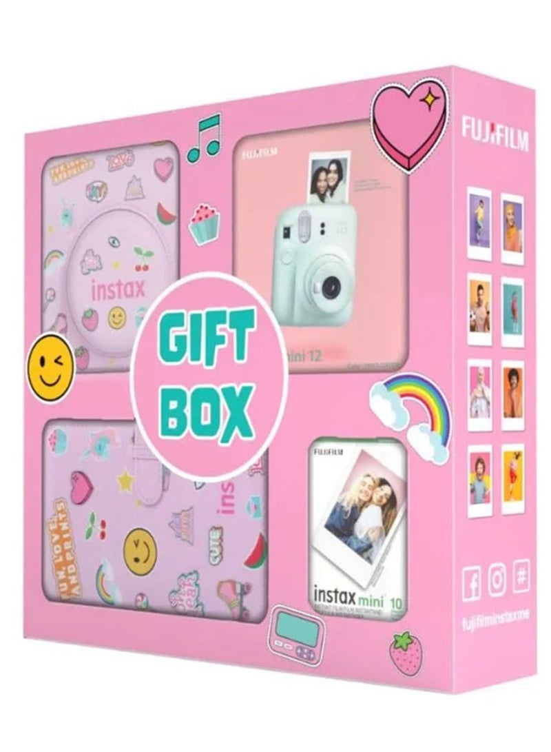 فوجي فيلم كاميرا Instax Mini 12 مع ألبوم صندوق هدايا  - Image 3