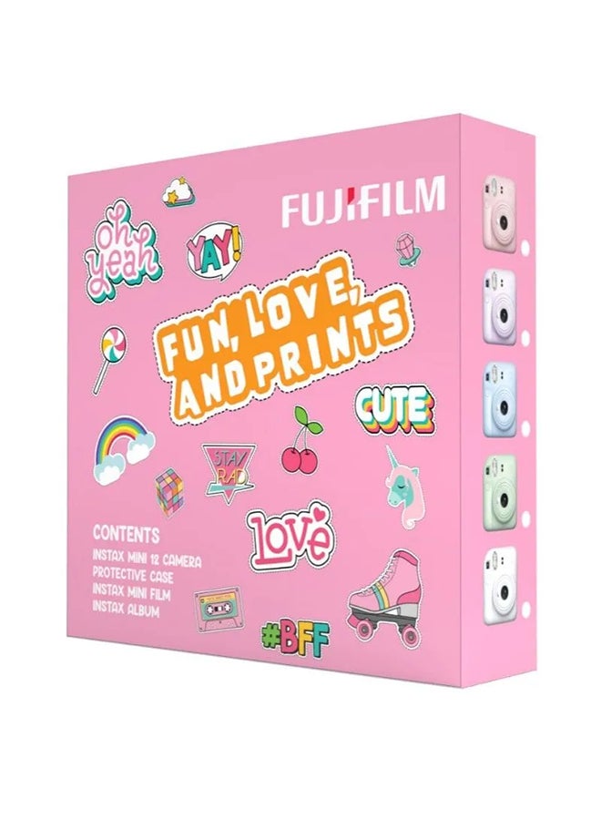 FUJIFILM Instax Camera Mini 12 Mint Green With Gift Box Album - Image 1