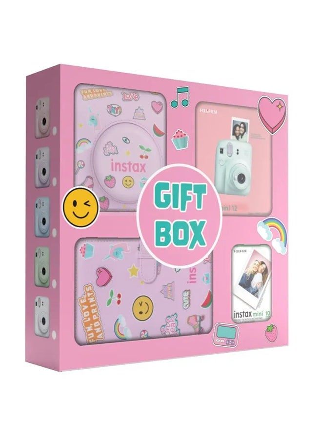 FUJIFILM Instax Camera Mini 12 Mint Green With Gift Box Album - Image 3