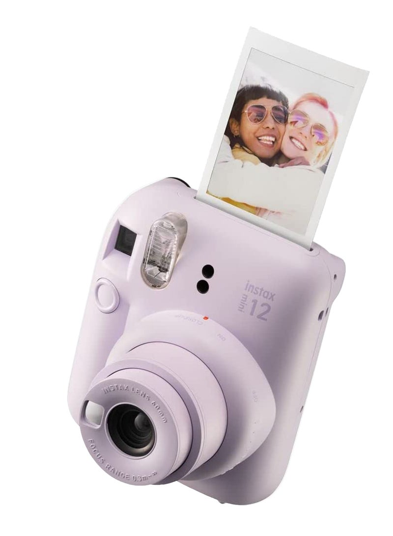 FUJIFILM Instax Camera Mini 12 Lilac Purple With Gift Box Album  - Image 1