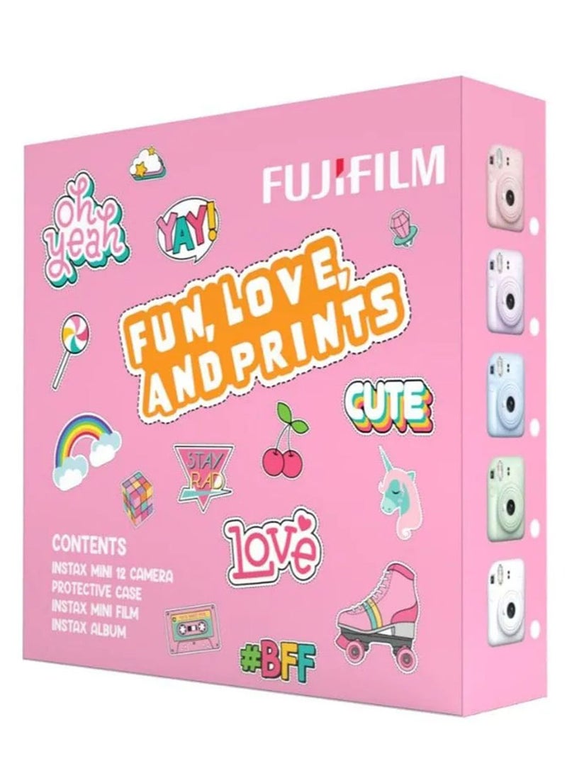 FUJIFILM Instax Camera Mini 12 Lilac Purple With Gift Box Album  - Image 4