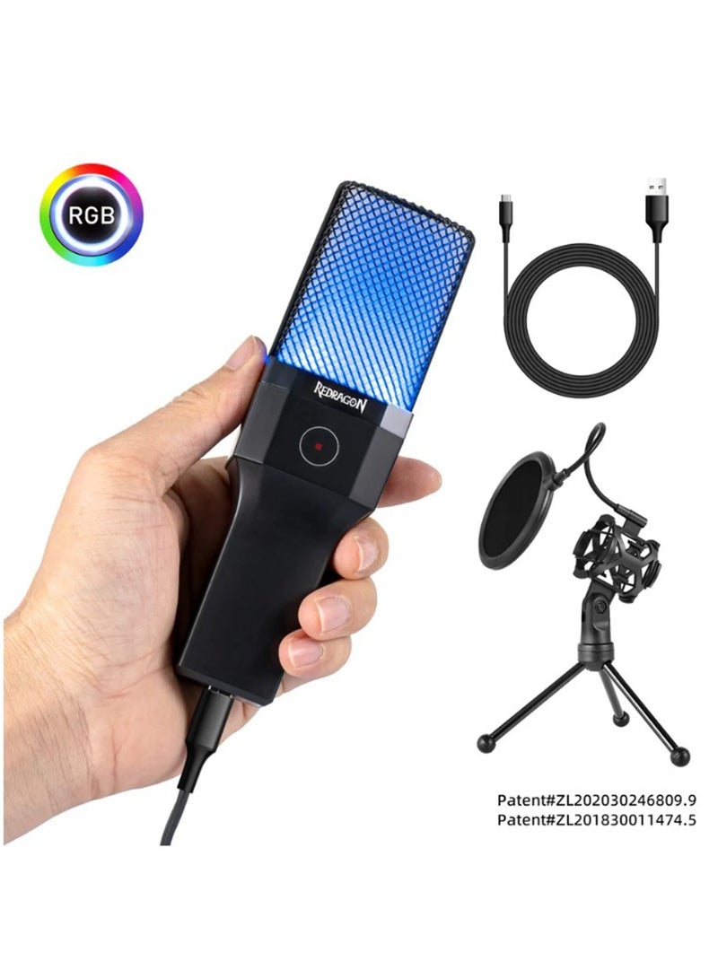 REDRAGON GM212 Gaming streaming microphone designed for gamers, RGB - Image 2