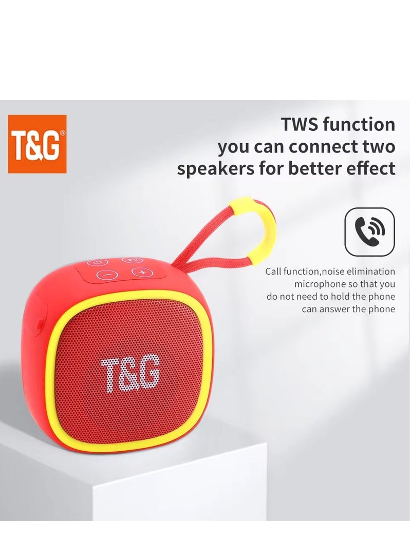 T&G 659 Mini Wireless Powerful Bluetooth Speaker TWS Bluetooth 5.3 Sound Box HIFI Loudspeaker Support TF Card Radio Black  - Image 5