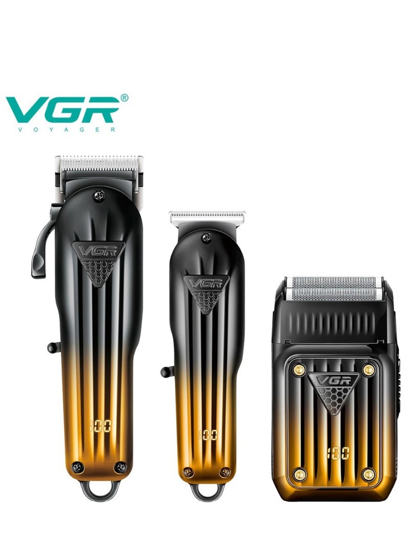 VGR V-644 New Design Metal Beard Trimmer Professional Cordless Hair Trimmer Barber Hair Clipper For Men  - Image 2