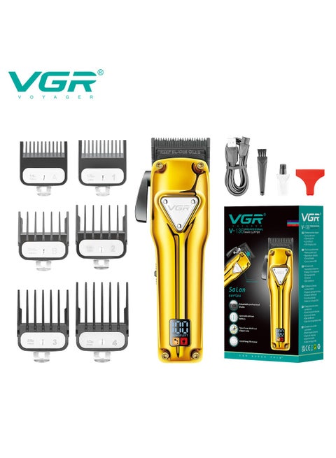 V-136 Professional Hair Clipper Corded & Cordless with LED Display & Turbo Mode Function | Runtime: 180 min Trimmer for Men