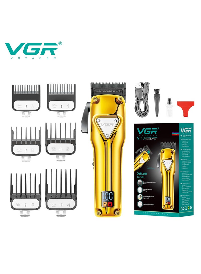 VGR - V-136 Professional Hair Clipper Corded & Cordless with LED Display & Turbo Mode Function | Runtime: 180 min Trimmer for Men - Image 1