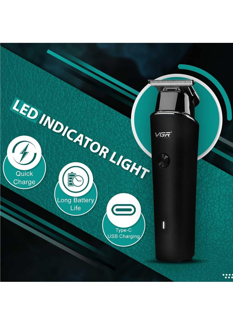 VGR Professional USB Rechargeable V-933 Home Functional Reciprocating Shaver, Cleaning brush, Protection cap, USB charging cable, 3pc guide comb , 2000 mAh Lithium battery  - Image 4