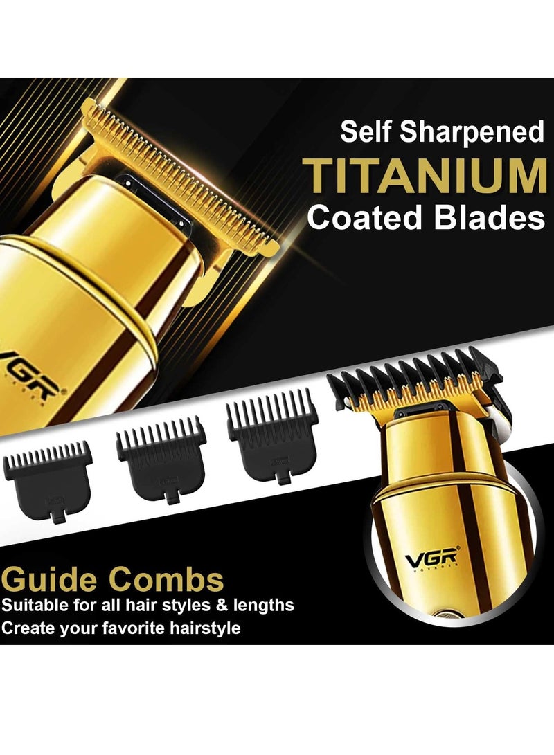 VGR V-947 Professional hair trimmer  Runtime: 500 minutes , 3 pcs guide comb , Cleaning brush , Lubricating oil , USB charging function  - Image 4