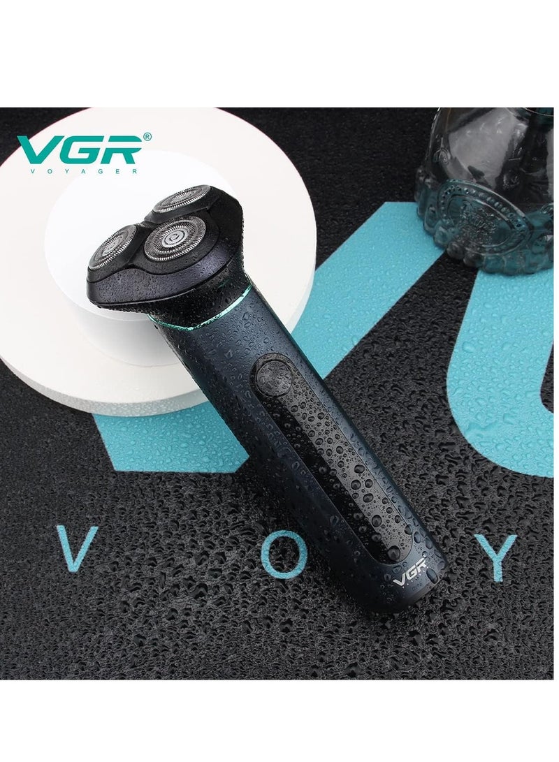 VGR V-310 Professional Men's Shaver | Cordless Rechargeable IPX7 Fully Waterproof Triple Rotary Head Electric Shaver Runtime 200 minutes | Electric Shaver for Men’s  - Image 3