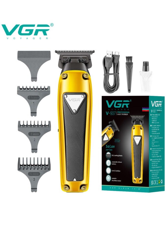 VGR Professional men's razor, powerful razor, 2000 mAh lithium battery, made of durable plastic and stainless steel blade, model V-907.  - Image 1